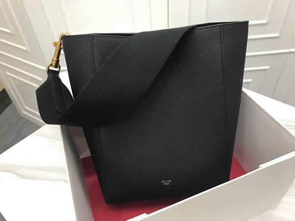 Replica Discount Black Celine Sangle Seau Handbags Hot Sale